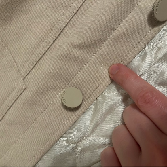 Ted Baker Light Brown Sofea Cropped Jacket with Balloon Sleeves, Size L - Picture 16 of 16